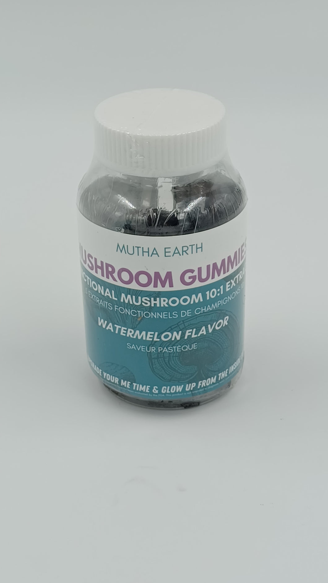 Watermelon Mushroom Gummies – 5 Mushroom Adaptogen Blend (60 Gummies, 30-Day Supply)