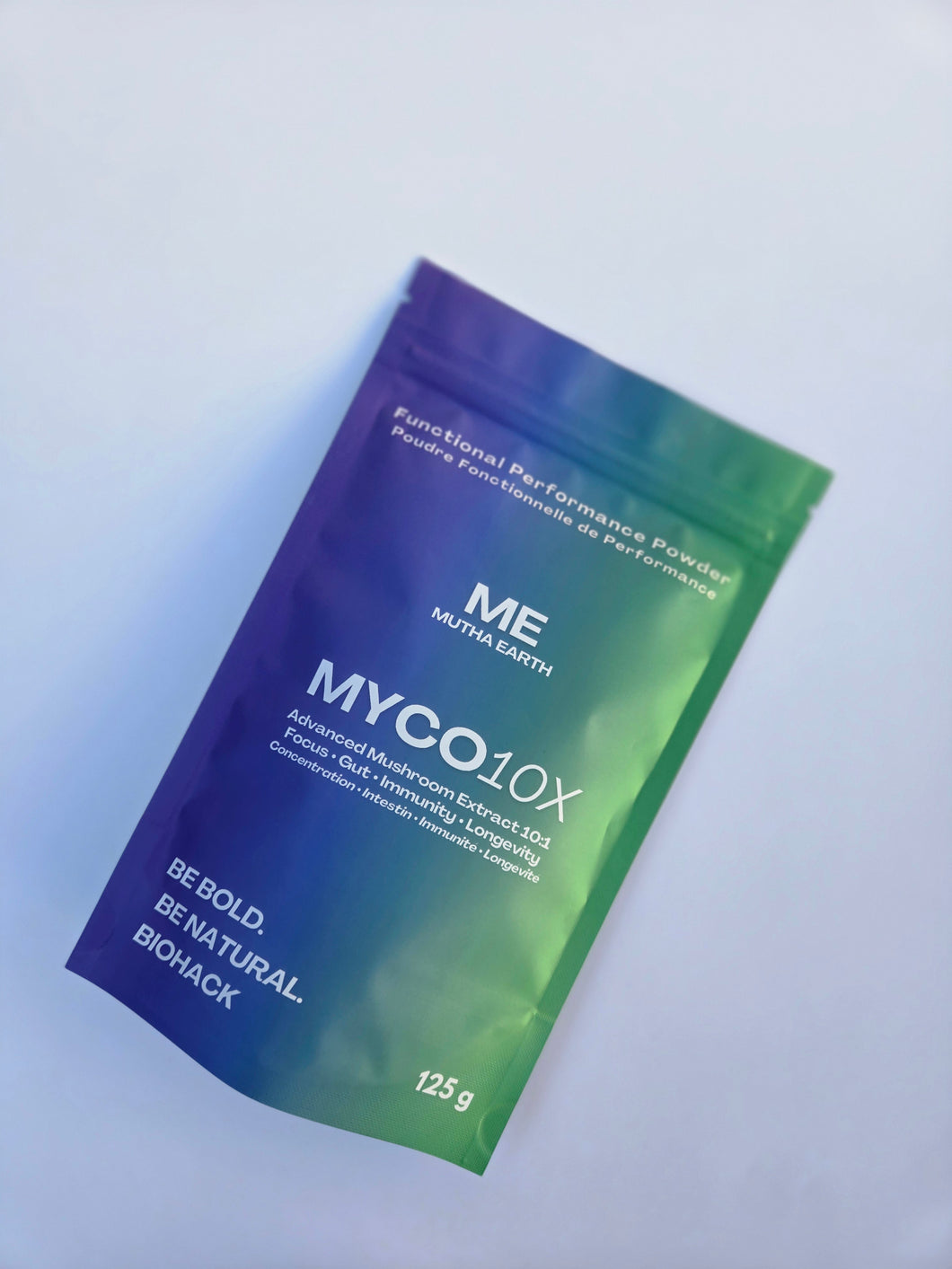 Myco10x — 10-in-1 Mushroom Extract Blend (125 g, ~30 Servings)