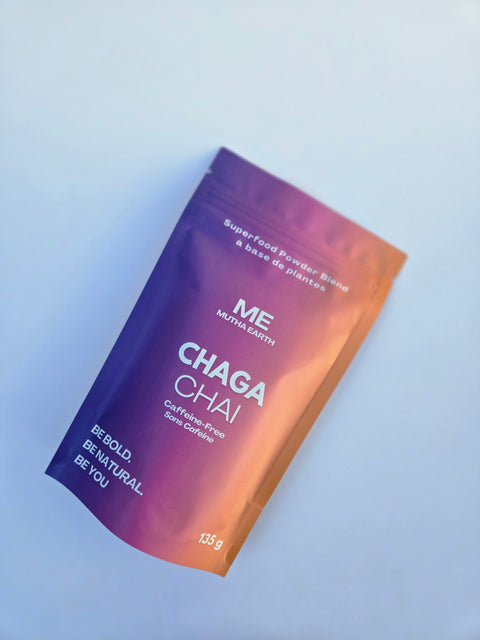 Chaga Chai – Caffeine-Free Mushroom Chai with Adaptogens (135g, ~25 Servings)